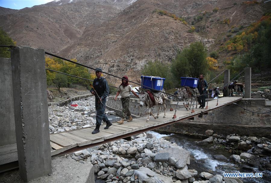 AFGHANISTAN-PANJSHIR-ELECTION MATERIALS