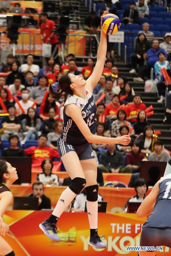 (SP)JAPAN-YOKOHAMA-VOLLEYBALL-WOMEN'S WORLD CHAMPIONSHIP-CHINA VS NETHERLANDS