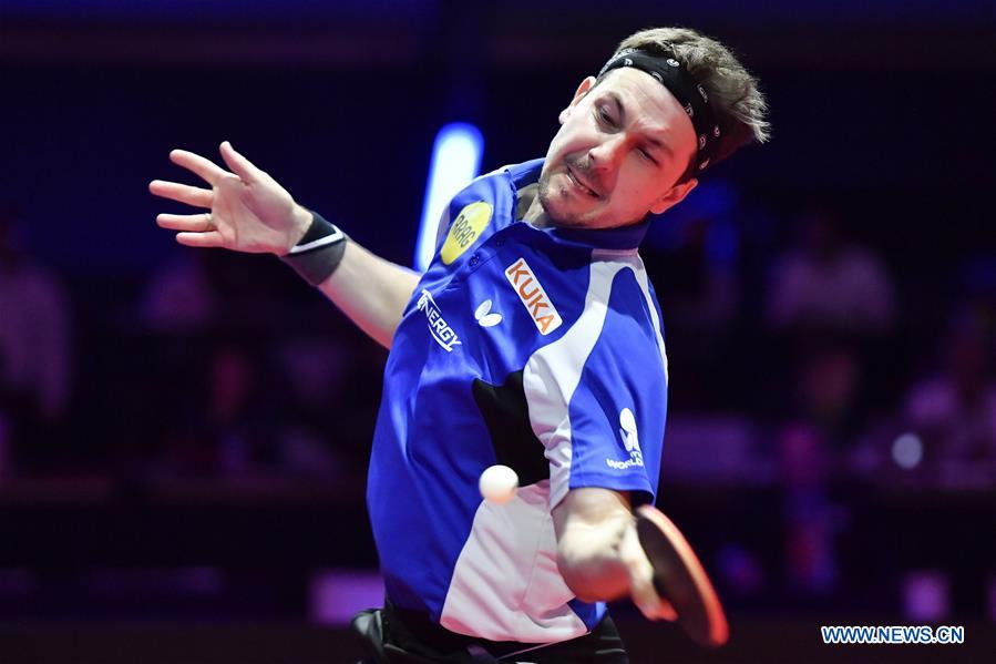 (SP)FRANCE-CHESSY-2018 ITTF MEN'S WORLD CUP-SEMIFINAL-TIMO BOLL VS DIMITRIJ OVTCHAROV