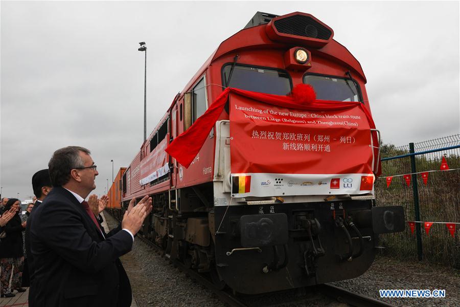 BELGIUM-LIEGE-CHINA-ZHENGZHOU-LIEGE CARGO TRAIN-ROUTE-LAUNCH