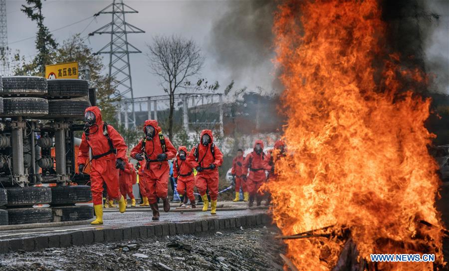 CHINA-SHAANXI-HAZARDOUS CHEMICALS-EXERCISE (CN)