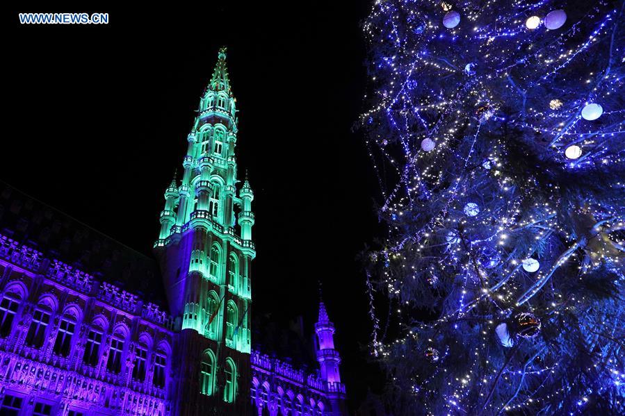 BELGIUM-BRUSSELS-CHRISTMAS TREE