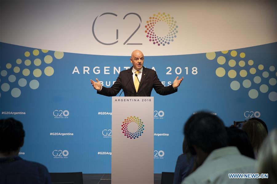 ARGENTINA-BUENOS AIRES-G20-FIFA-INFANTINO-PRESS CONFERENCE