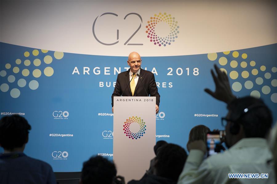 ARGENTINA-BUENOS AIRES-G20-FIFA-INFANTINO-PRESS CONFERENCE