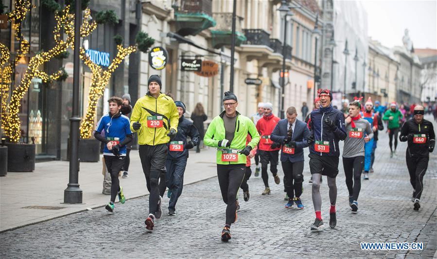 LITHUANIA-VILNIUS-CHRISTMAS RUN