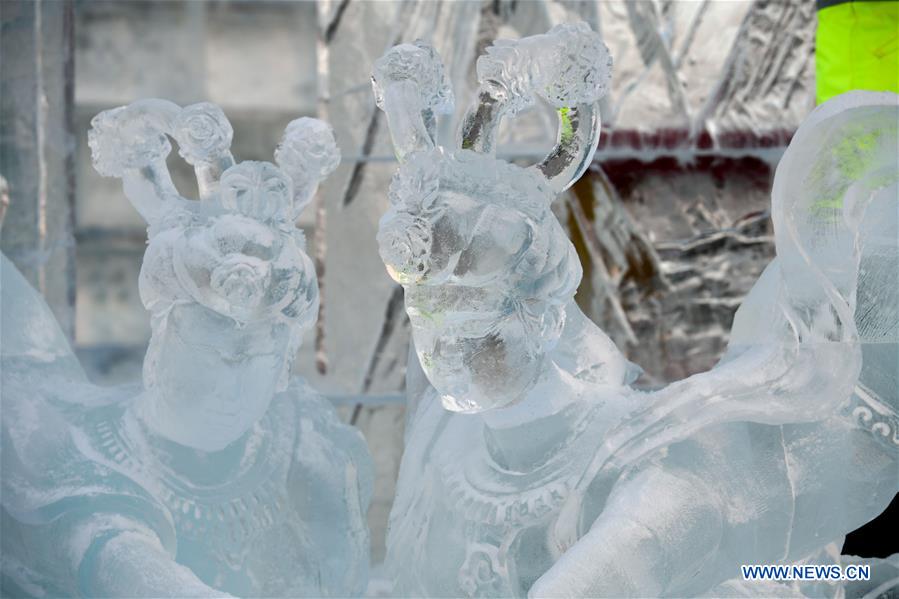 CHINA-HARBIN-ICE SCULPTURE-COMPETITION (CN)