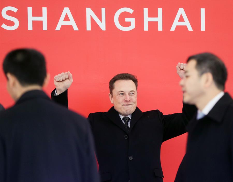 CHINA-SHANGHAI-TESLA-GIGAFACTORY-GROUNDBREAKING CEREMONY (CN)