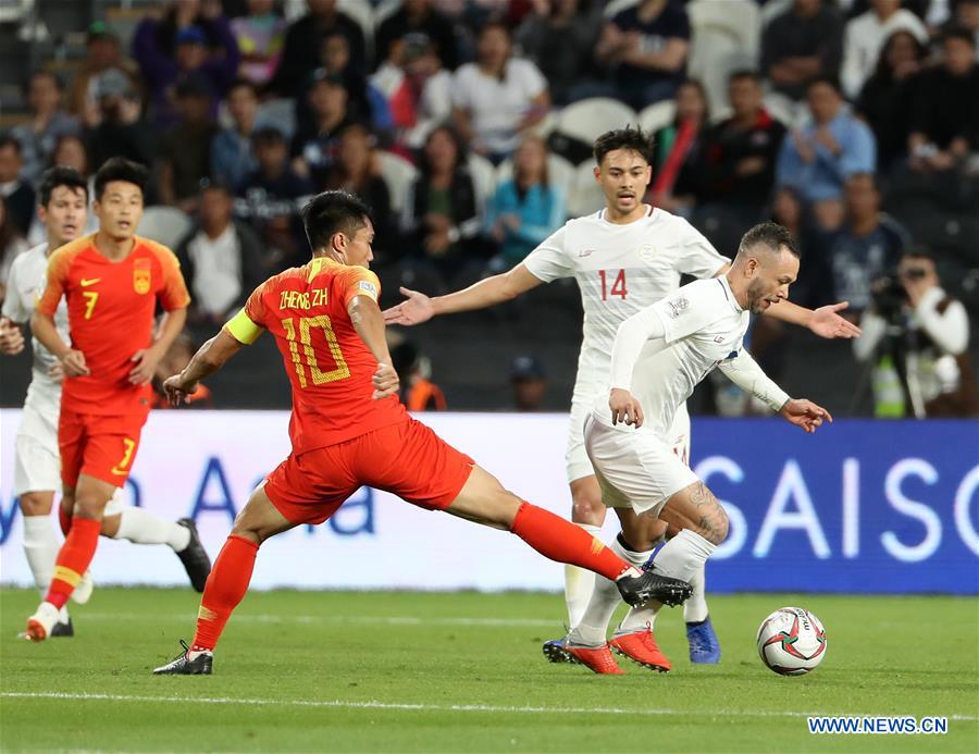 (SP)UAE-ABU DHABI-SOCCER-AFC ASIAN CUP 2019-GROUP C-CHN VS PHI