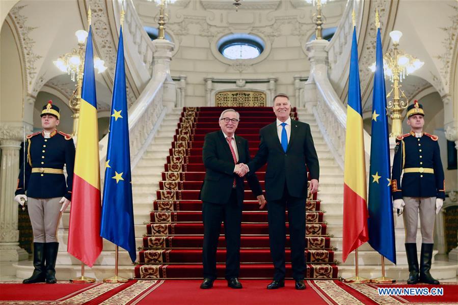 ROMANIA-BUCHAREST-EU-JUNCKER