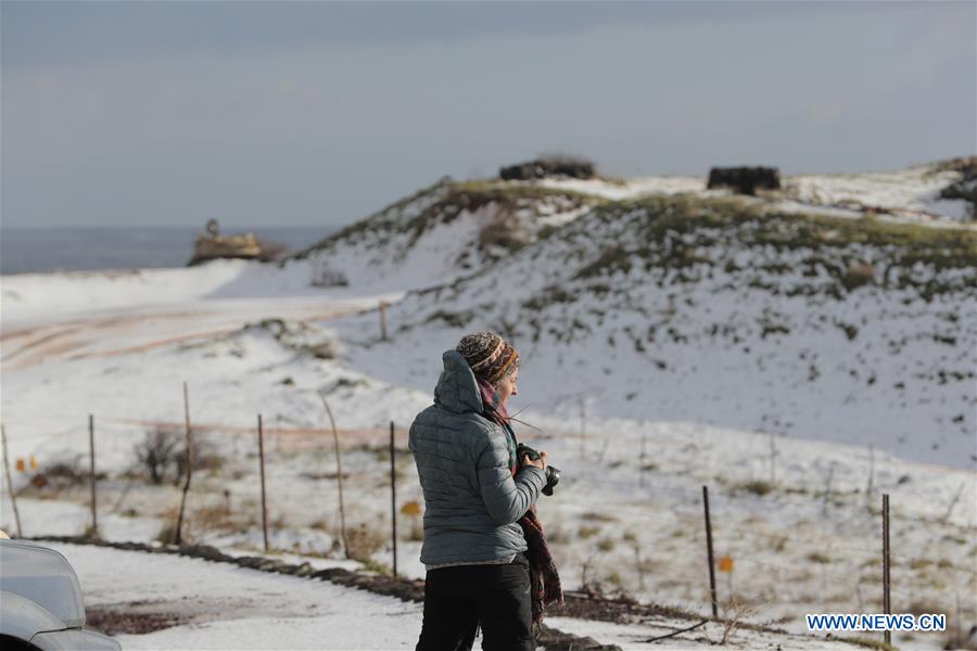 MIDEAST-GOLAN HEIGHTS-SNOW