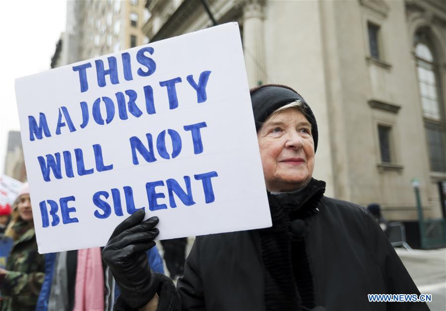 U.S.-NEW YORK-WOMEN'S MARCH