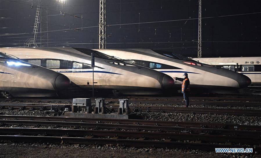 CHINA-NANCHANG-HIGH-SPEED TRAIN-SPRING FESTIVAL-PREPARATION (CN)