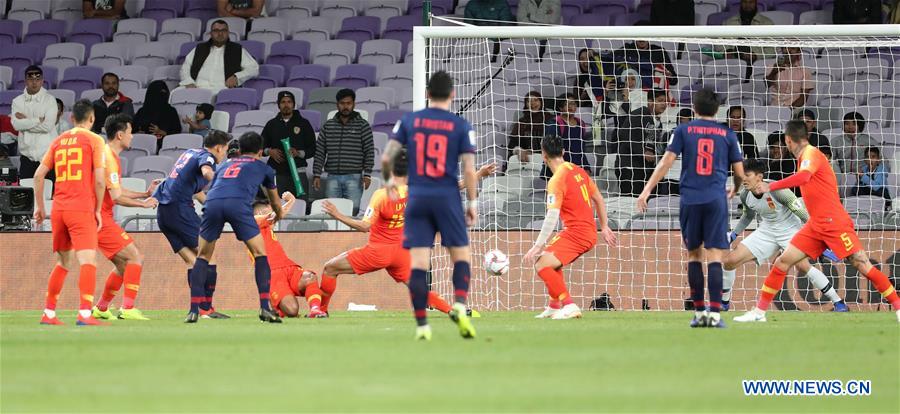 (SP)UAE-AL AIN-SOCCER-AFC ASIAN CUP 2019-CHN VS THA