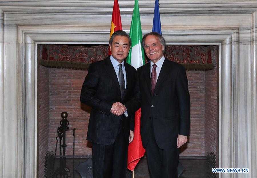 ITALY-ROME-WANG YI-ITALIAN FM-TALKS