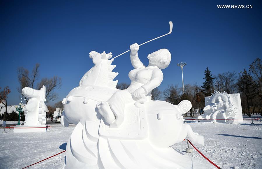 CHINA-HARBIN-SNOW SCULPTURE COMPETITION (CN)