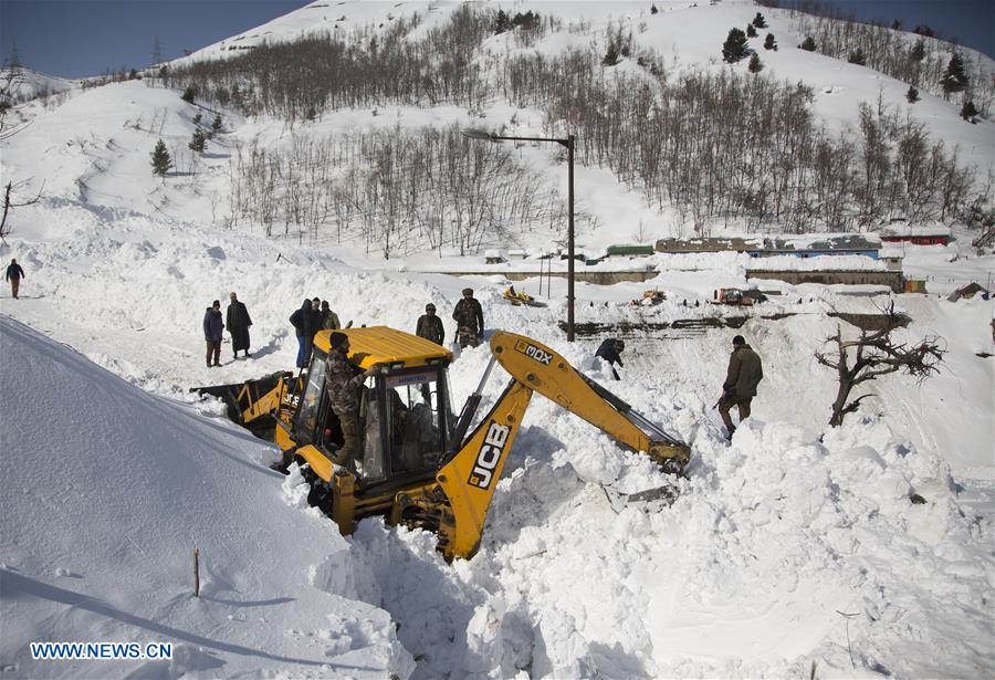 KASHMIR-SRINAGAR-AVALANCHE-POLICE POST