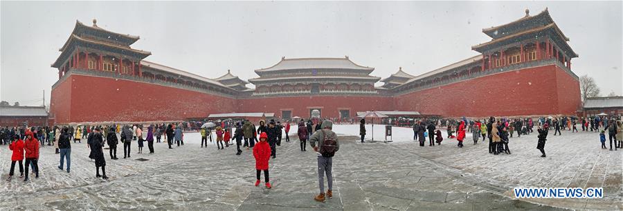 (InPalaceMuseum)CHINA-BEIJING-PALACE MUSEUM-SNOW (CN)