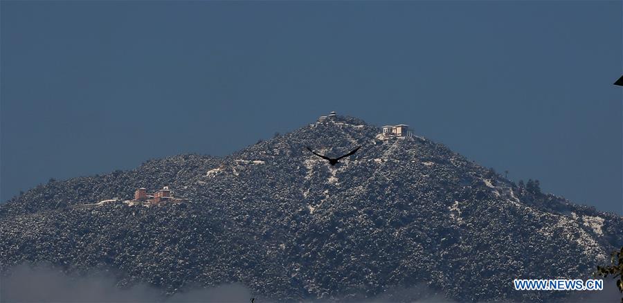 NEPAL-KATHMANDU-SNOW COVERED HILLS