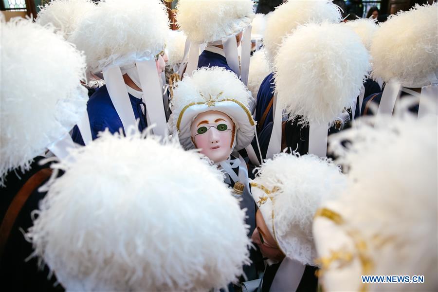 BELGIUM-BINCHE-CARNIVAL-PARADE