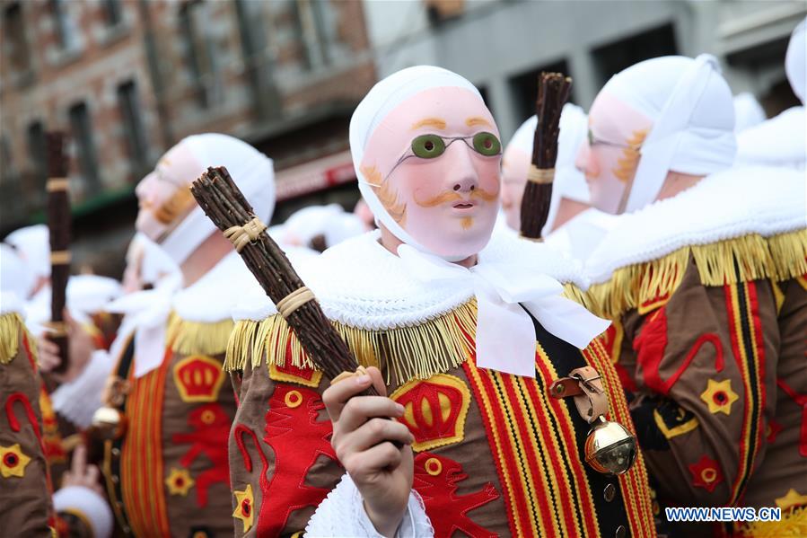 BELGIUM-BINCHE-CARNIVAL-GILLE