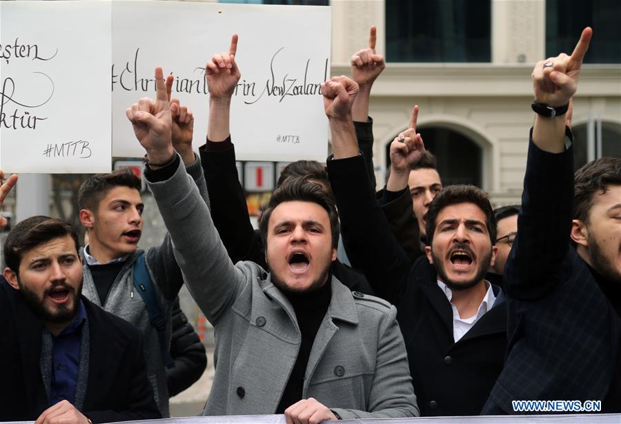 TURKEY-ANKARA-NEW ZEALAND-ATTACKS-DEMONSTRATION