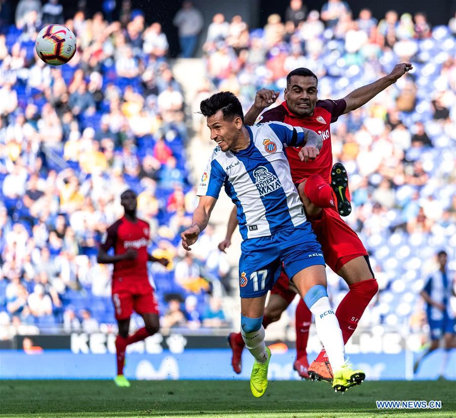 (SP)SPAIN-BARCELONA-SOCCER-SPANISH LEAGUE-ESPANYOL VS SEVILLA