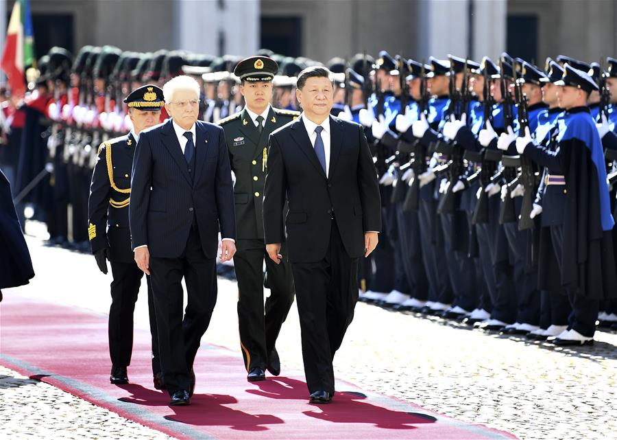 ITALY-ROME-XI JINPING-SERGIO MATTARELLA-TALKS