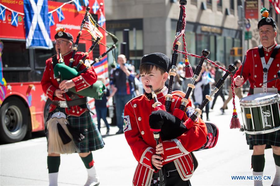 U.S.-NEW YORK-TARTAN DAY PARADE