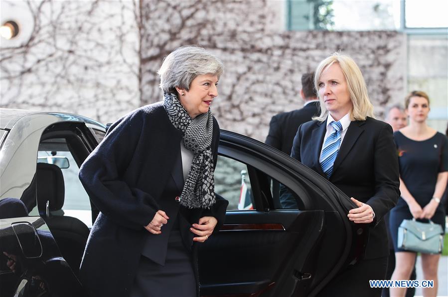 GERMANY-BERLIN-BRITAIN-THERESA MAY-VISIT