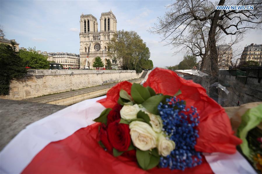 FRANCE-PARIS-NOTRE DAME DE PARIS-FLOWERS