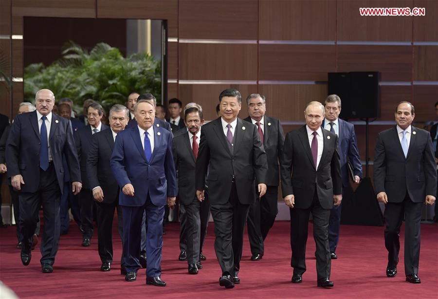 (BRF)CHINA-BEIJING-XI JINPING-BELT AND ROAD FORUM-OPENING (CN)