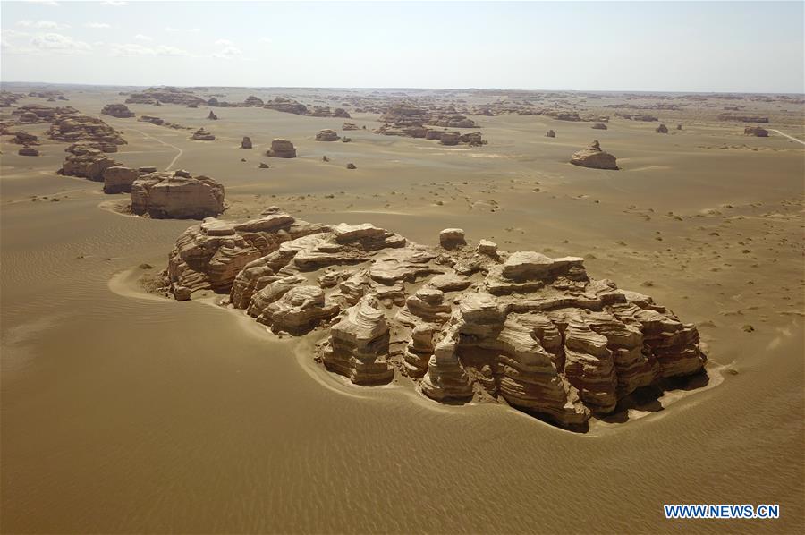 CHINA-GANSU-DUNHUANG-YARDANG GEOPARK