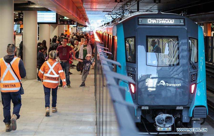 AUSTRALIA-SYDNEY-METRO-DRIVERLESS TRAIN