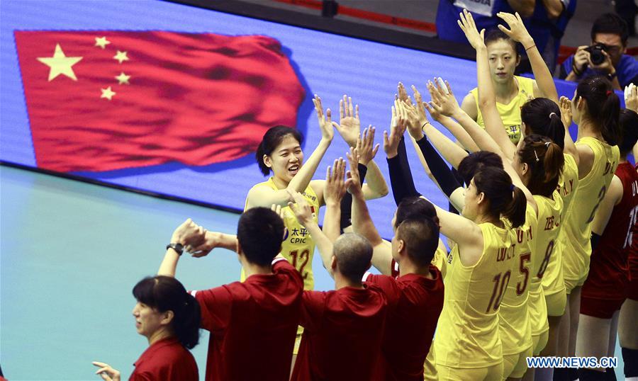 (SP)CHINA-MACAO-VOLLEYBALL-NATIONS LEAGUE-CHN VS BEL (CN)