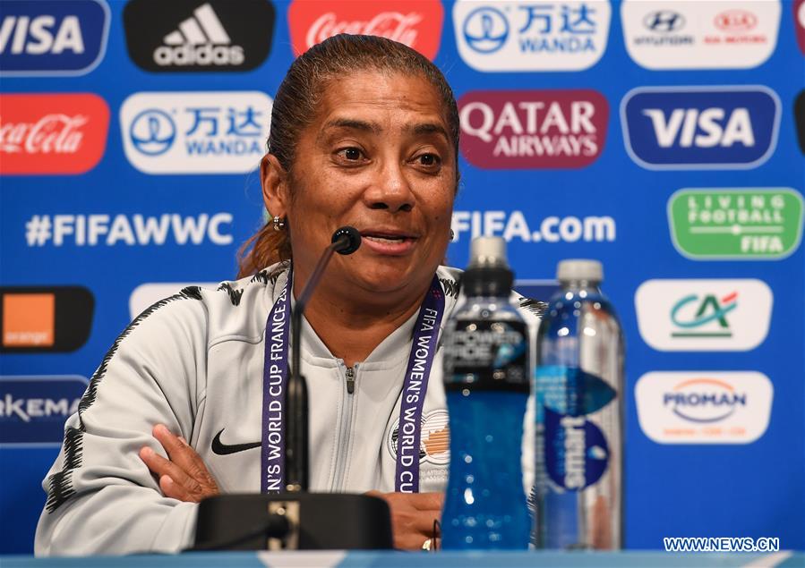 (SP)FRANCE-PARIS-2019 FIFA WOMEN'S WORLD CUP-GROUP B-SOUTH AFRICA-OFFICIAL PRESS CONFERENCE