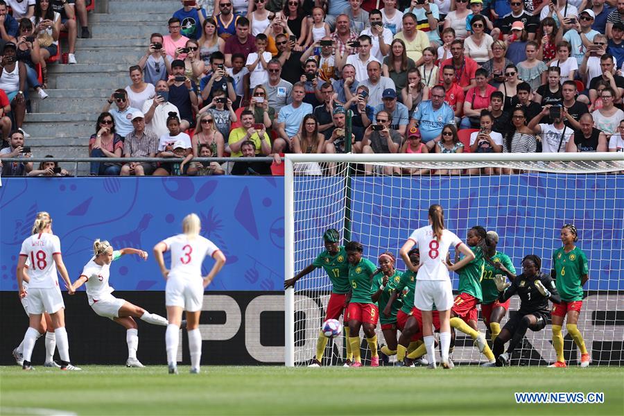 (SP)FRANCE-VALENCIENNES-2019 FIFA WOMEN'S WORLD CUP-ROUND OF 16-ENGLAND VS CAMEROON