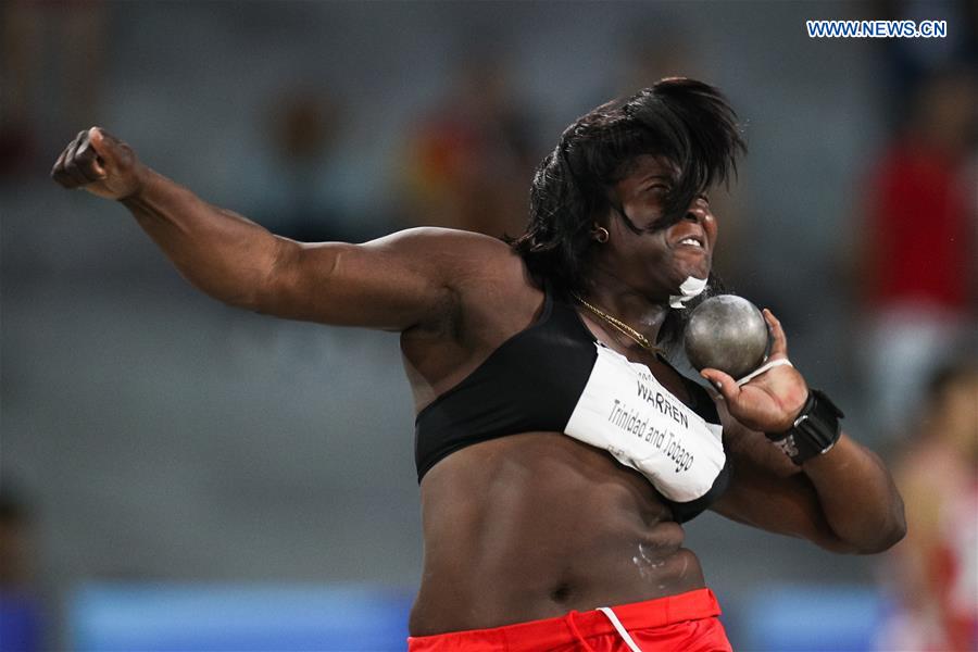 (SP)ITALY-NAPLES-SUMMER UNIVERSIADE-ATHLETICS-WOMEN'S SHOT PUT-FINAL