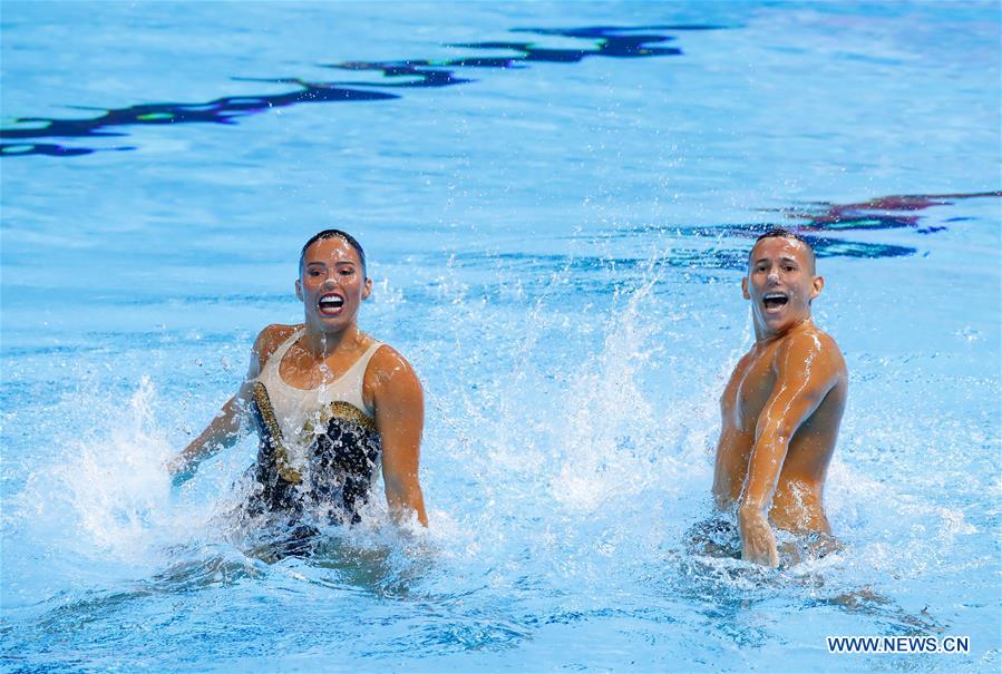 (SP)SOUTH KOREA-GWANGJU-FINA WORLD CHAMPIONSHIPS-ARTISTIC SWIMMING-MIXED DUET TECHNICAL