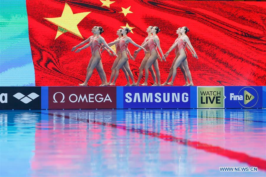 (SP)SOUTH KOREA-GWANGJU-FINA WORLD CHAMPIONSHIPS-ARTISTIC SWIMMING-TEAM  TECHNICAL PRELIMINARY