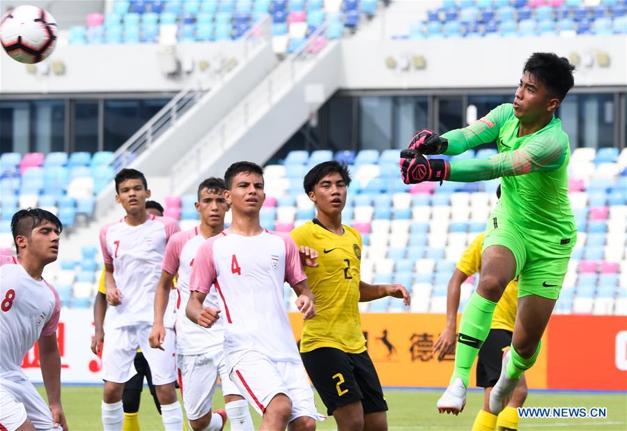 (SP)CHINA-HAIKOU-SOCCER-CFA CHINA INTERNATIONAL YOUTH FOOTBALL TOURNAMENT-IRAN VS MALAYSIA (CN)