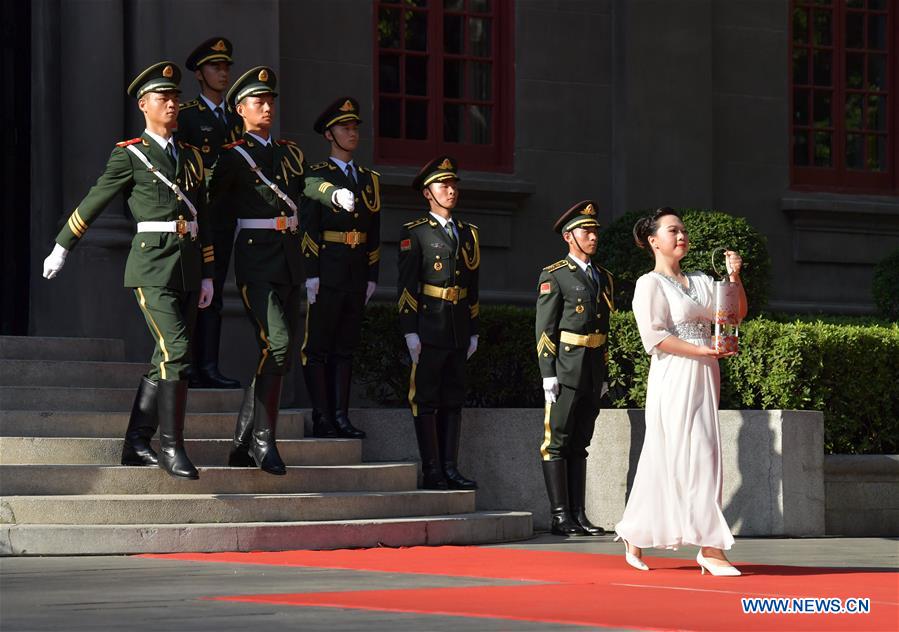 (SP)CHINA-NANCHANG-7TH MILITARY WORLD GAMES-FLAME LIGHTING CEREMONY AND TORCH RELAY