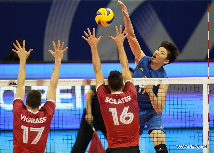 (SP)CHINA-NINGBO-FIVB-TOKYO VOLLEYBALL QUALIFICATION-CHN VS CAN (CN)