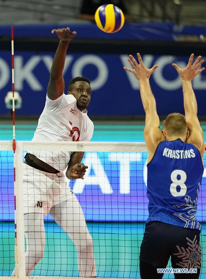 (SP)CHINA-NINGBO-FIVB-TOKYO VOLLEYBALL QUALIFICATION-FIN VS CAN (CN)