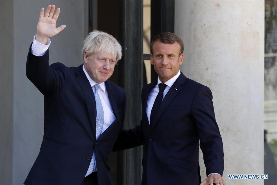 FRANCE-PARIS-BRITISH PM-BORIS JOHNSON-VISIT