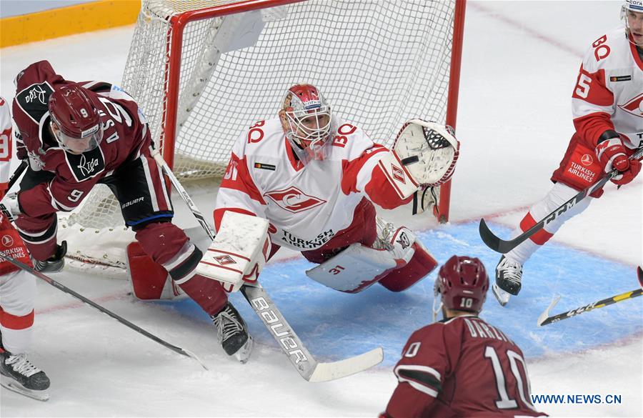 (SP)LATVIA-RIGA-ICE HOCKEY-KHL-DINAMO VS SPARTAK