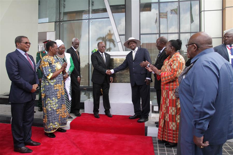 TANZANIA-DAR ES SALAAM-UGANDA-LEADERS-CHINA-BUILDING-INAUGURATION