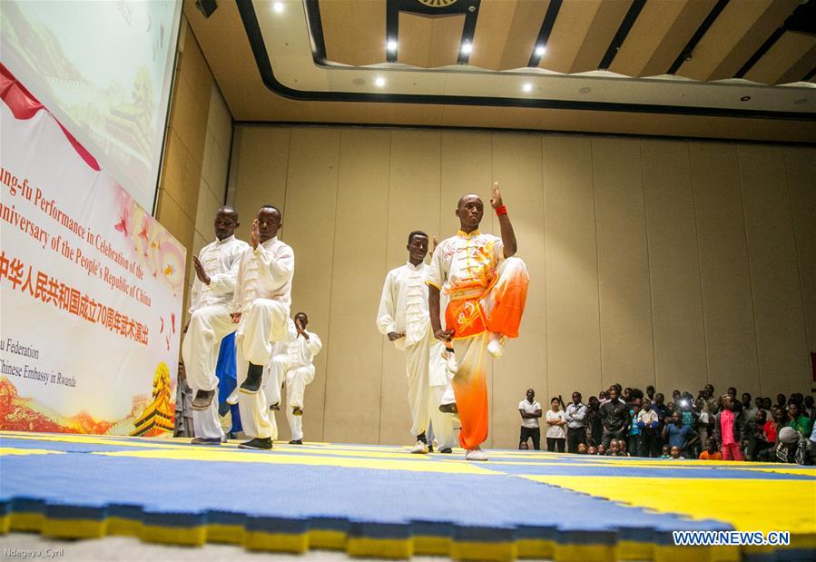 RWANDA-KIGALI-KUNG FU SHOW