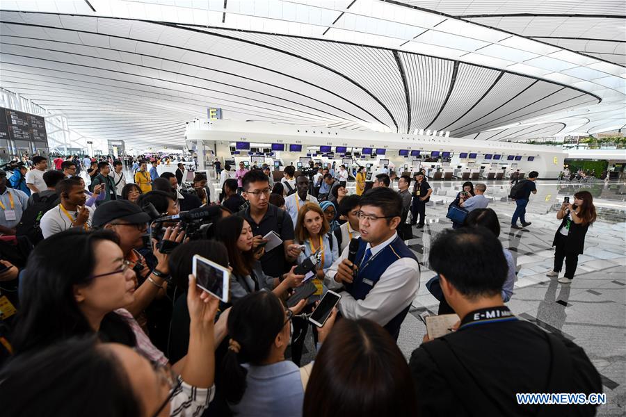 CHINA-BEIJING-NEW AIRPORT-JOURNALISTS-VISIT (CN)