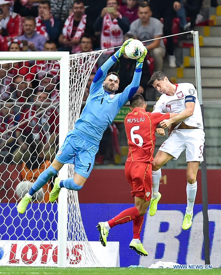 (SP)POLAND-WARSAW-SOCCER-EURO 2020 QUALIFIER-POLAND VS NORTH MACEDONIA