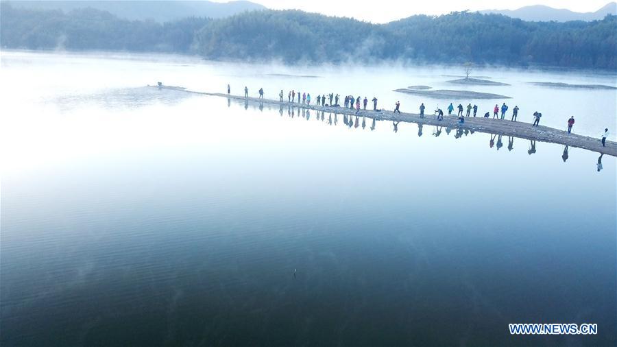 CHINA-ANHUI-SCENERY-AERIAL VIEW (CN)